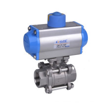 1/2" ss316 3 pcs pneumatic ball valve